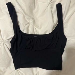 black aritzia wilfred bustier tank top size small